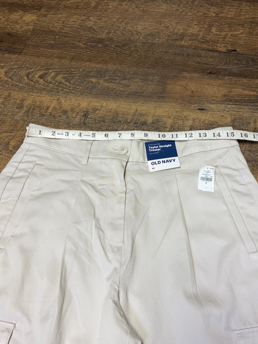 NEW Old Navy Extra High-Rise Taylor Straight Trouser Cargo Pants Womens Medium - Picture 7 of 15